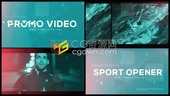 动感时尚音乐会体育运动栏目包装动态图形动画活动开场介绍视频-AE模板下载