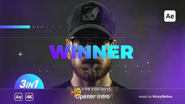 时尚动态舞蹈音乐会俱乐部快速介绍开场视频-AE模板