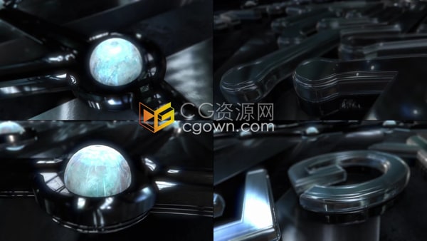 AE片头模板-恢弘大气3D神经网络人工智能场景标志LOGO动画