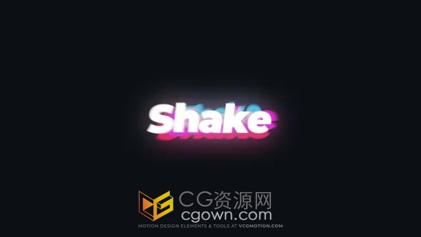 15个色差颜色抖动效果标题动画AE模板免费下载