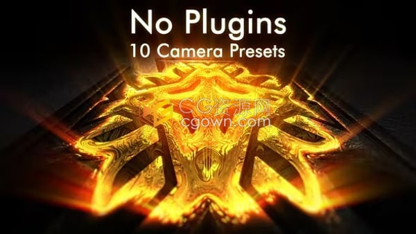 史诗般黄金民族文化古代历史传统图案徽章LOGO视频片头AE模板