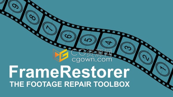 pt_FrameRestorer v2.0视频损坏丢帧去闪烁清理修复工具AE脚本带教程