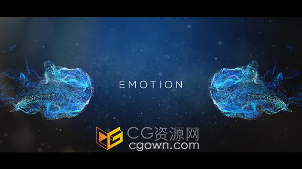 AE模板-抽象粒子特效背景动画宣传片开场介绍视频制作