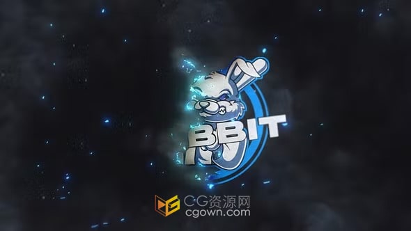 烟雾粒子扭曲失真溶解LOGO动画视频片头-AE模板