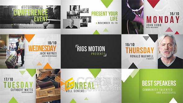 AE模板-公司宣传片企业会议活动介绍图文动画视频制作