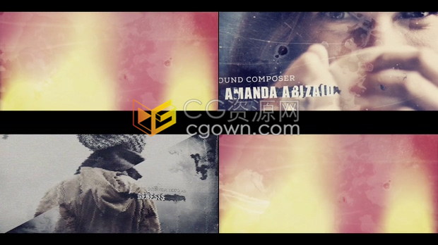 AE模板-残旧腐化破败感复古城市宣传片传奇电影预告片系列2