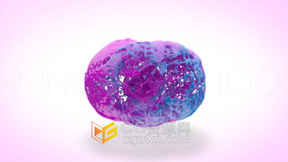 AE模板-旋转液体标志视频片头Spinning Liquid Logo