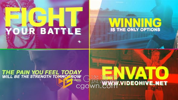 AE模板-体育比赛前奏开场视频比赛健身表演锻炼宣传片头