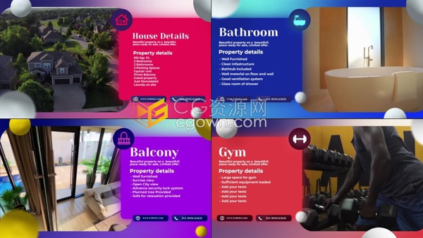 现代房地产广告视频AE模板住宅物业服务企业宣传幻灯片