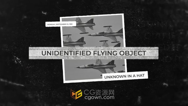 复古老旧风格开场介绍字幕宣传片头视频-PR模板