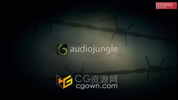 AE模板-带刺铁丝网场景动画犯罪嫌疑人监狱电影片头