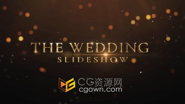 AE模板-浪漫情人节婚礼介绍幻灯片MV视频制作