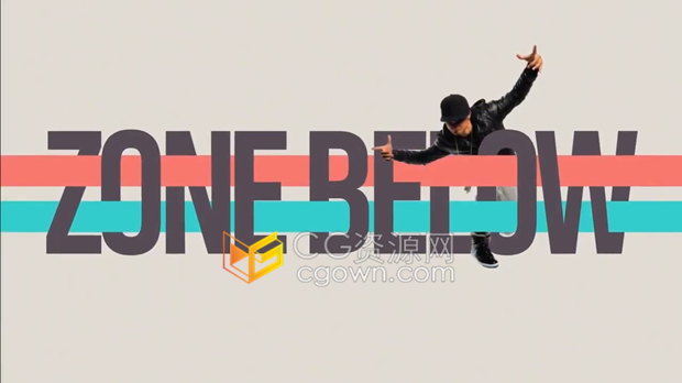 Zone Below v1.1 AE脚本空间文字图层交错排版遮罩自定义前后放置