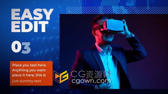 AE模板-Flow Slideshow现代网络公司新型技术产品发布宣传介绍视频