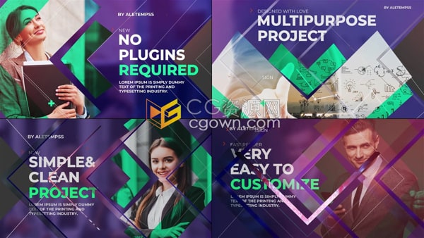 AE宣传片模板数字公司简介商业宣传片企业幻灯片