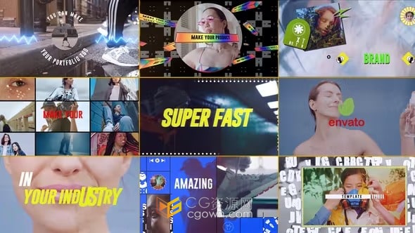 代理促销创意文案引入全新充满活力宣传视频-AE模板