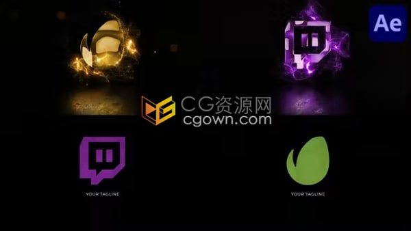 AE标志模板-魔法粒子光效LOGO动画演绎
