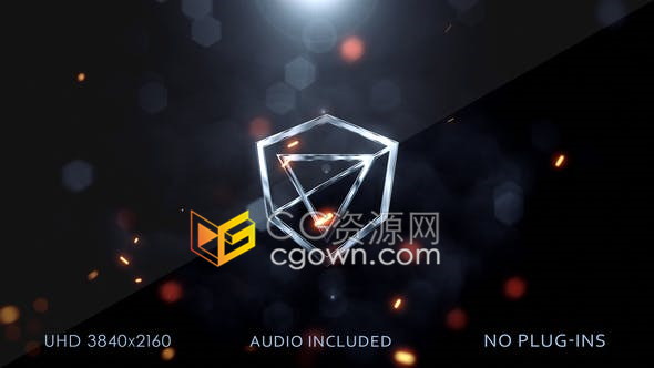 动作电影环境火焰冲击喷发浓烟揭示LOGO标志片头动画-AE模板下载