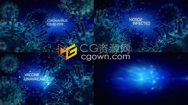 新型冠状病毒肺炎疫情介绍医疗卫生医学制药研究病毒感染分析播报-AE模板