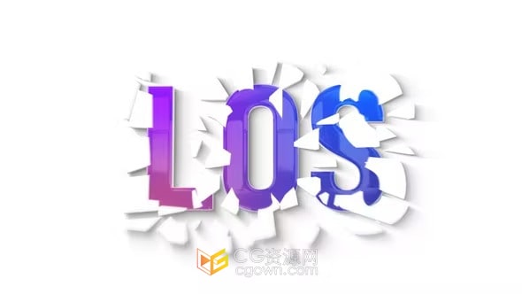 粉碎动画展示LOGO效果视频制作-AE模板