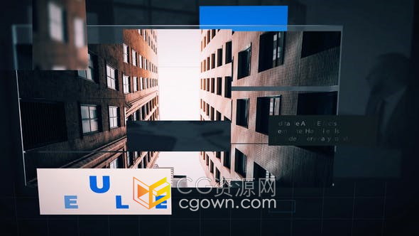 AE模板-数码电子幻灯片企业建筑餐厅介绍信息技术宣传视频