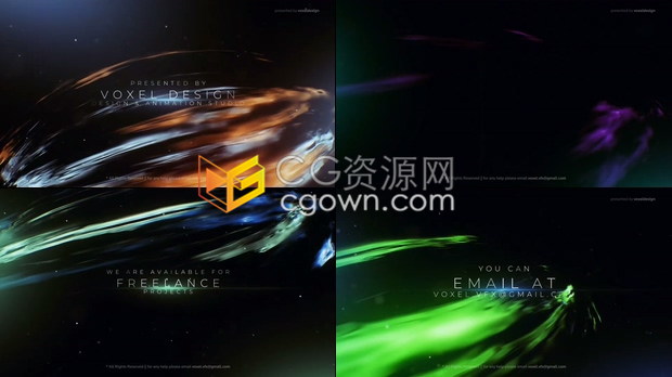 三维空间感科幻游戏电影文本标题预告片-AE模板下载