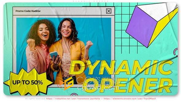 AE模板-复古Windows窗口风格街头服饰视频宣传vlog短片