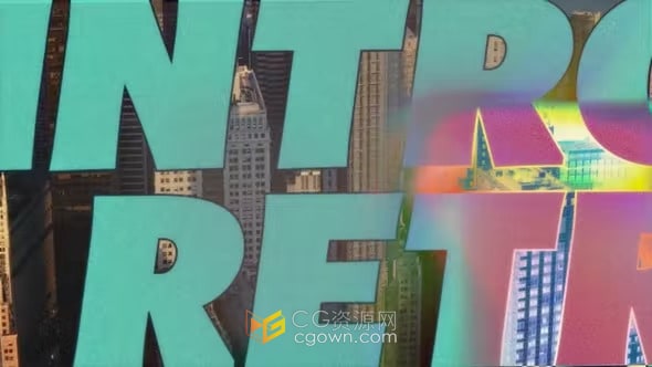 复古风格时尚运动开场视频片头动画-AE模板