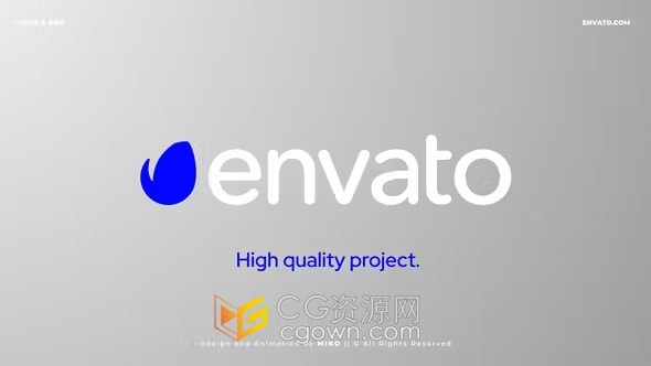 明亮大气徽标开场白科技企业实用LOGO动画-AE模板