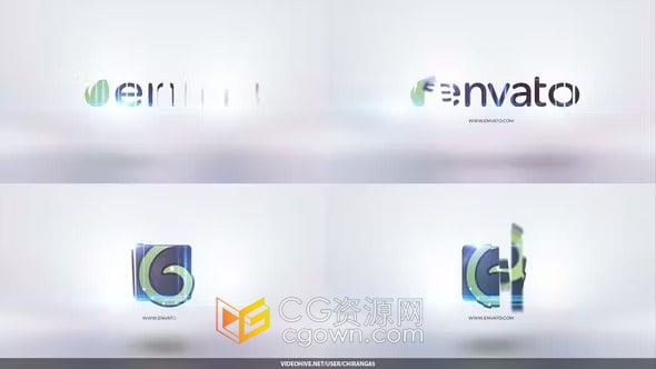 简洁科技LOGO演绎视频片头AE模板