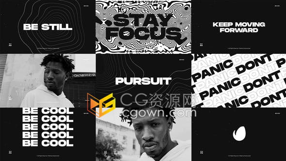 vlog视频制作前奏开场视频片头动态文字标题图片动画效果-AE模板下载