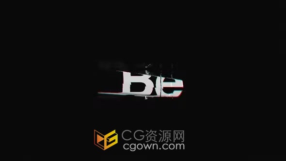 色差故障特效LOGO演绎视频动画AE模板下载