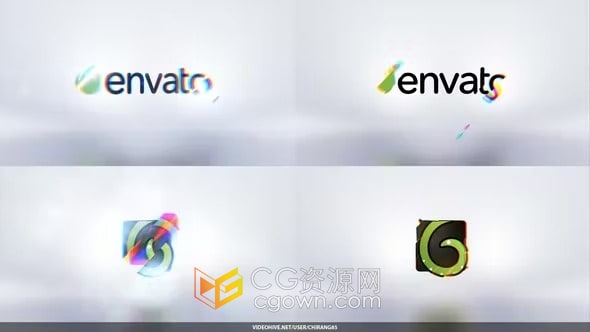 简洁明亮光效LOGO演绎片头片尾AE模板下载