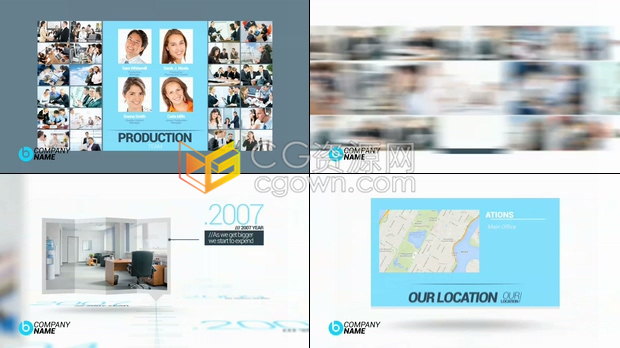 商务企业公司图文幻灯片商业介绍宣传视频-AE模板下载