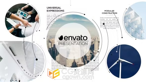 企业重点介绍展示公司宣传片演示视频动画-AE模板