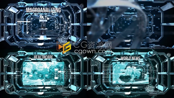 AE科技宣传视频模板创新三维技术场景健康医疗Technology介绍