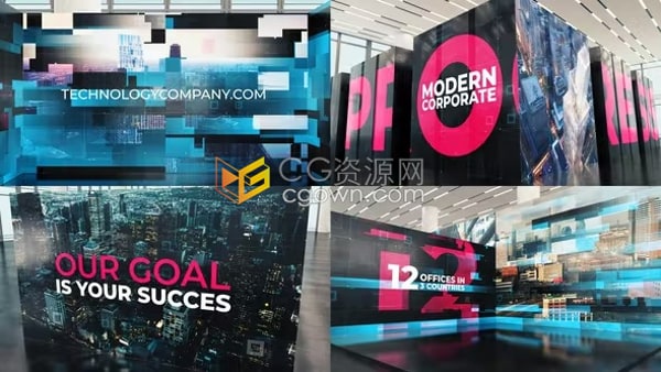 AE模板-现代科技企业会展活动预告片Modern Technology Corporate Trailer