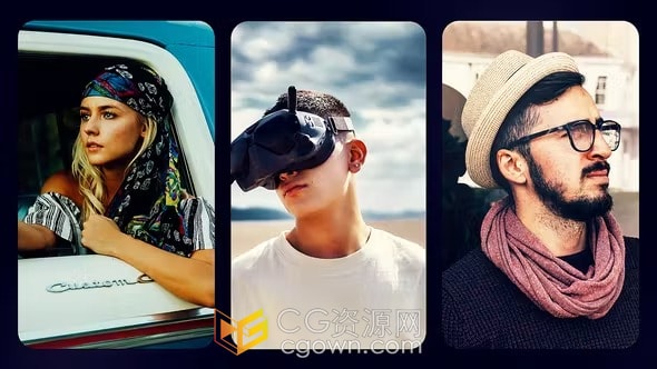 多屏幕拼贴动画展示宣传介绍视频效果-AE模板