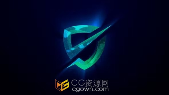 全球网络数据加密人工智能LOGO视频片头-AE模板
