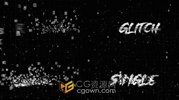 简洁文字汇聚LOGO动画视频片头AE模板下载