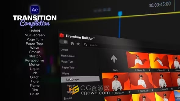 Transition Compilation AE转场脚本与模板预设