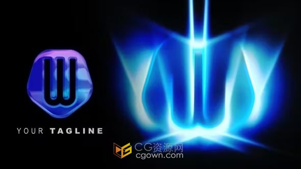 发光扫光特效LOGO演绎视频片头AE模板下载