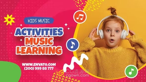 儿童博客介绍开场白活动介绍视频-AE模板