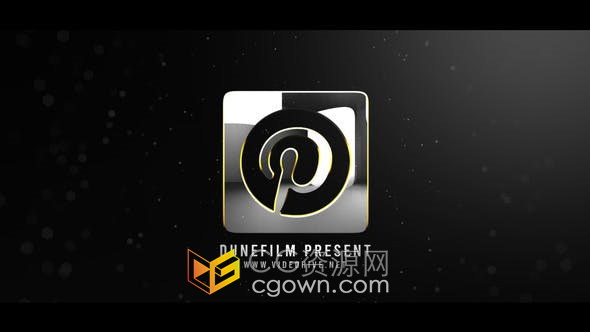 AE模板-金属LOGO反光粒子灰尘动画特效视频制作