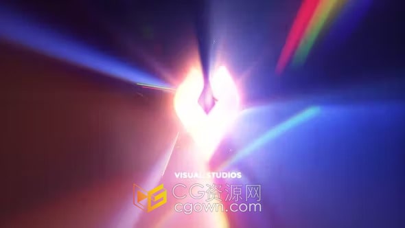 胶片颗粒漏光大气电影LOGO视频片头AE模板