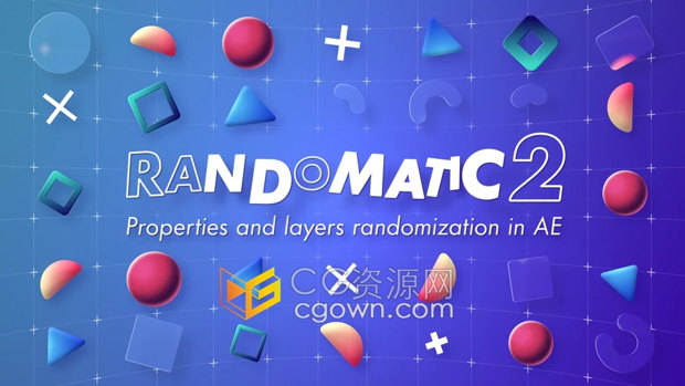 Randomatic 2.07 AE脚本控制2D/3D图层颜色属性随机动画