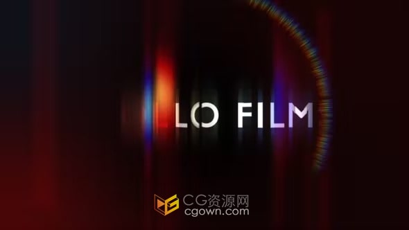 RGB Cinema Logo Ident电影制作公司标志游戏开场-AE片头模板