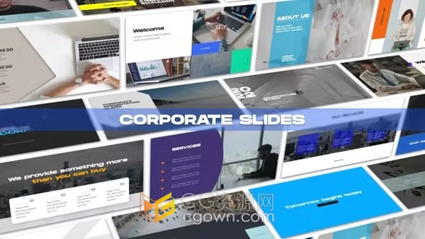 AE模板-公司企业商务场景标题排版幻灯片Corporate Slides