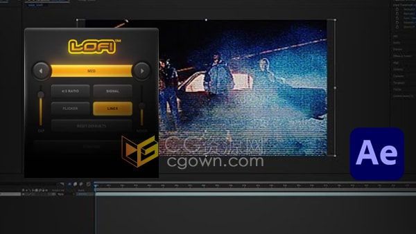 AE脚本FredPelle LoFi洛菲复古风格一键生成