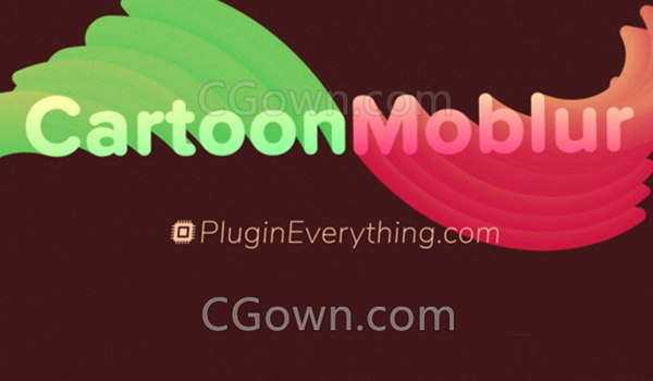AE插件Cartoon Moblur v1.6.1 Win/Mac卡通动态模糊拖尾特效工具